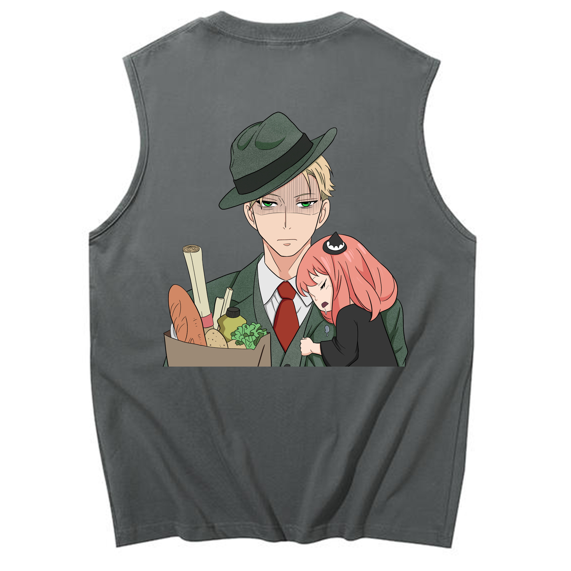 （画像用） SPY×FAMILY间谍家家酒 コットン100％タンクトップ（背面プリント）